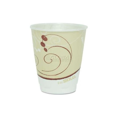 Solo SOLO Symphony Trophy Plus Dual Temperature Cups, 8 oz., Beige, 100 Pk X8-J8002